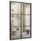 Modern Wall Mirror Rectangle Metal Frame Vertical Horizontal Hanging Black
